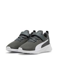 Buty do chodzenia dla dzieci Puma Flyer Runner V Ps. Zapięcie: rzepy. Kolor: czarny, zielony, biały, wielokolorowy. Materiał: guma, syntetyk, tkanina, materiał. Szerokość cholewki: normalna. Sport: turystyka piesza