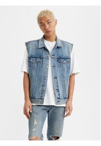Levi's® Kamizelka A5789-0000 Niebieski Regular Fit. Kolor: niebieski. Materiał: bawełna #4