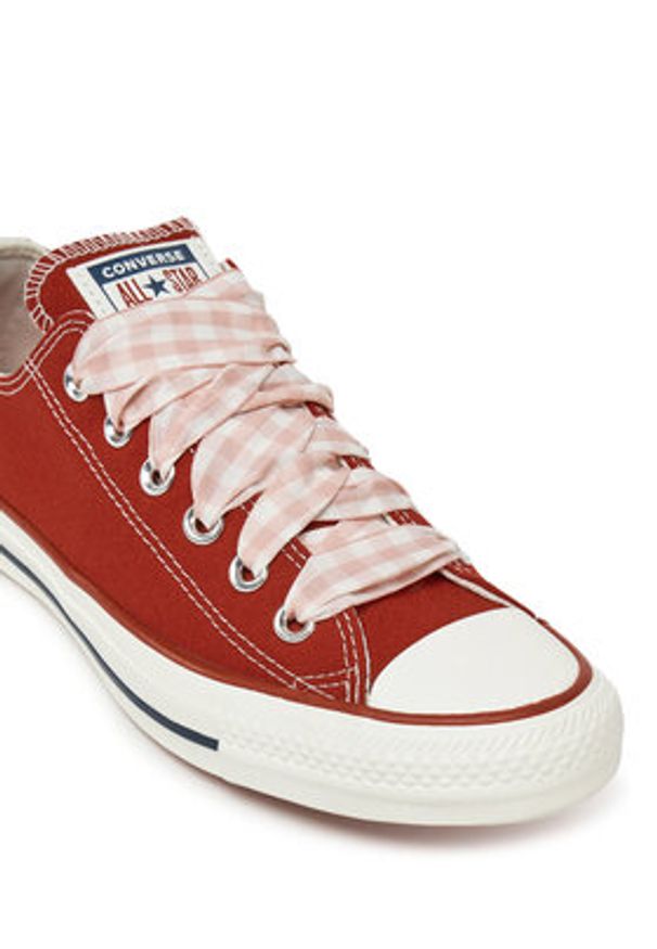 Converse Trampki Chuck Taylor All Star Gingham A13662C Czerwony. Kolor: czerwony. Materiał: materiał