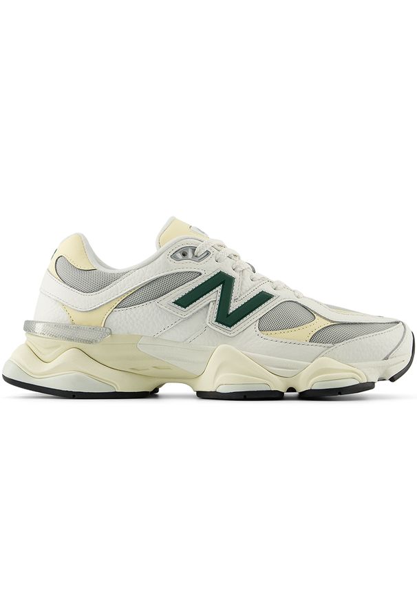 Buty unisex New Balance U9060ESE – białe. Kolor: biały. Materiał: skóra, syntetyk, materiał, guma. Szerokość cholewki: normalna. Sport: turystyka piesza