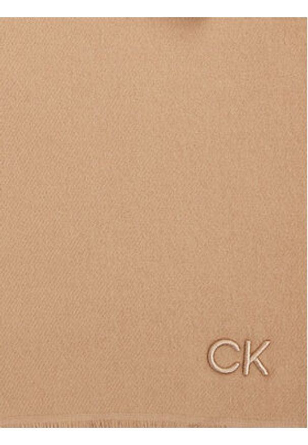 Calvin Klein Chusta Embroidery K60K612896 Różowy. Kolor: różowy. Materiał: akryl, materiał