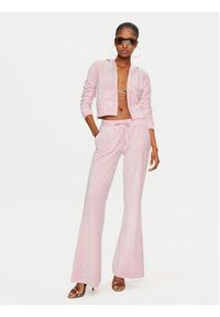 Juicy Couture Spodnie dresowe Caisa JCSEBJ008 Różowy Slim Fit. Kolor: różowy. Materiał: welur #5