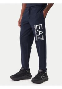 EA7 Emporio Armani Spodnie dresowe 7M001415 AF22266 UB102 Granatowy Regular Fit. Kolor: niebieski. Materiał: bawełna #1