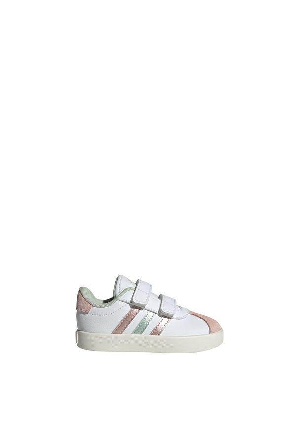 Adidas - Buty VL Court 3.0 Skateboarding Kids. Kolor: zielony, biały, różowy, wielokolorowy. Sport: skateboard