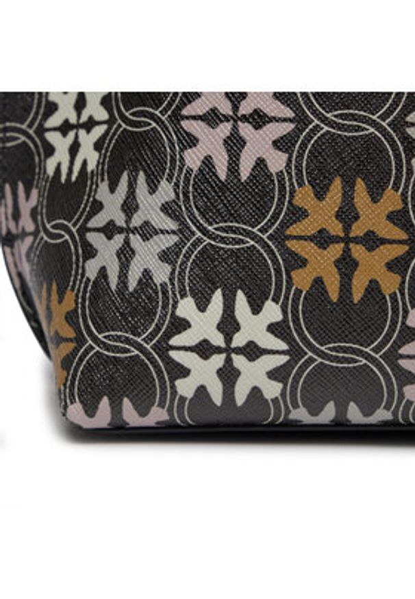 Pinko Torebka Carrie Shopper Classic PE 24 PLTT 102833 A1EM Czarny. Kolor: czarny. Materiał: skórzane