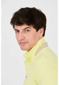 La Martina - LA MARTINA Cytrynowe męskie polo z małym logo, Rozmiar M. Typ kołnierza: polo. Kolor: żółty #3