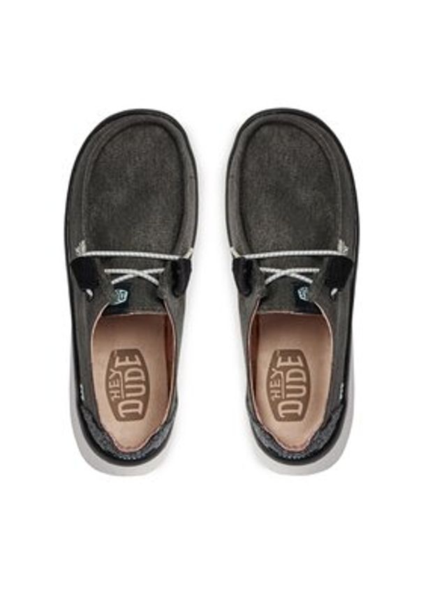 Hey dude - Hey Dude Półbuty Wendy Peak Chambray 40255-001 Szary. Kolor: szary. Materiał: materiał