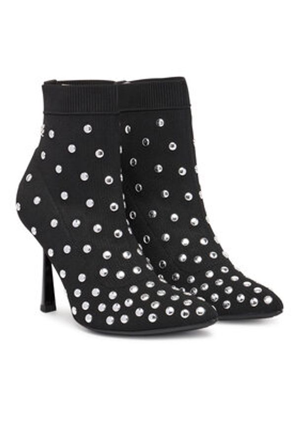 Karl Lagerfeld - KARL LAGERFELD Botki Pandara KL31367 Czarny. Kolor: czarny. Materiał: materiał