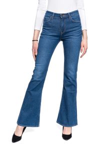 Lee - LEE BREESE DAMSKIE SPODNIE JEANSOWE FLARE L32YRONR