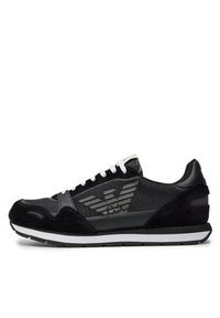 Emporio Armani Sneakersy X4X537 XM678 N639 Czarny. Kolor: czarny. Materiał: materiał #4