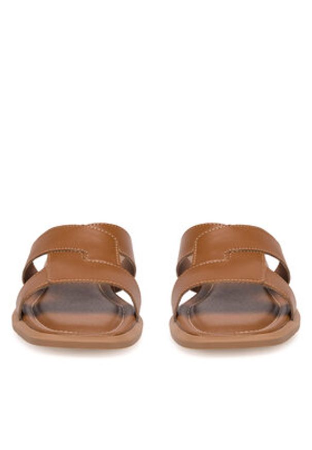 Gino Rossi Klapki HAVANA-253921N Brązowy. Kolor: brązowy. Materiał: skóra