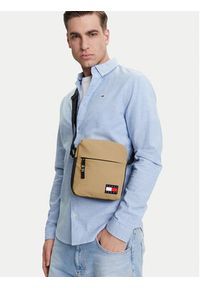 TOMMY HILFIGER - Tommy Hilfiger Saszetka Tjm Daily + Reporter AM0AM13270 Beżowy. Kolor: beżowy. Materiał: materiał #6