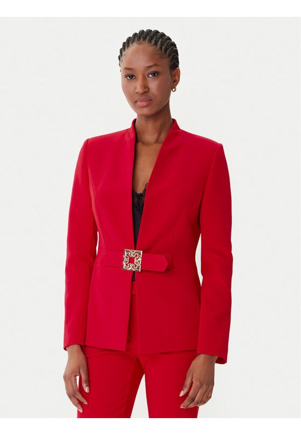 Rinascimento Marynarka CFC0126208003 Czerwony Slim Fit. Kolor: czerwony. Materiał: syntetyk