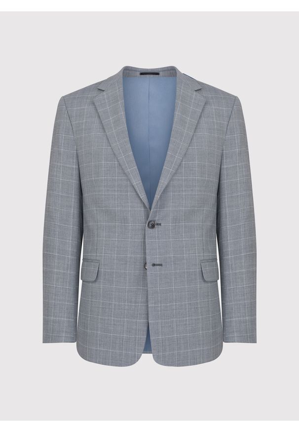 Pako Lorente - PAKO LORENTE – Szara marynarka garniturowa z wełną. Kolor: szary. Materiał: wełna. Styl: elegancki