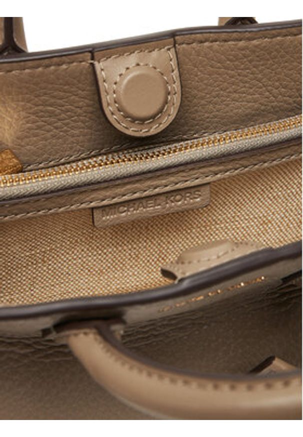 MICHAEL Michael Kors Torebka Scarlett 32F4GETC0L Beżowy. Kolor: beżowy. Materiał: skórzane