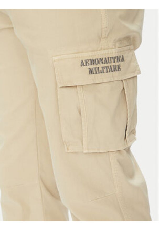 Aeronautica Militare Spodnie materiałowe 251PA1329CT2443 Beżowy Regular Fit. Kolor: beżowy. Materiał: bawełna
