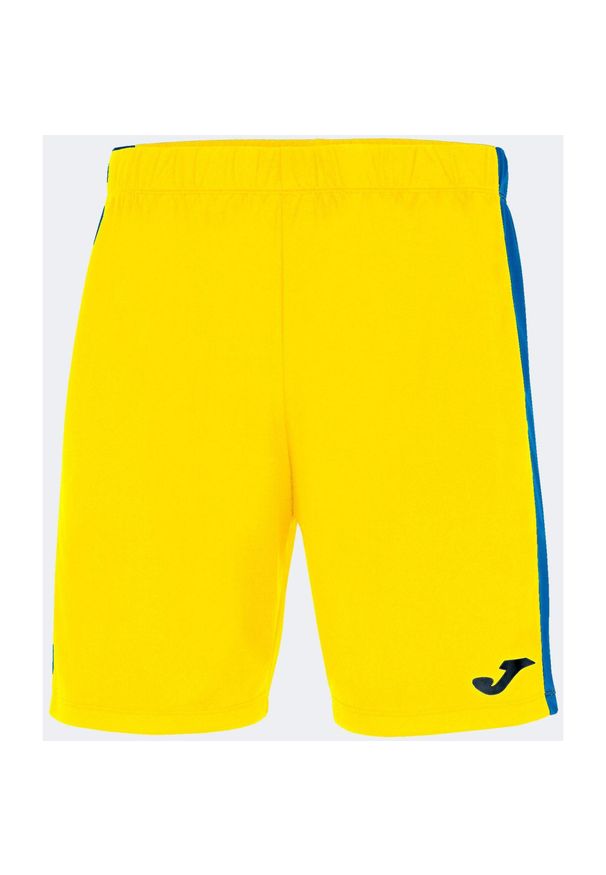 Spodenki do piłki nożnej męskie Joma Maxi. Kolor: niebieski, wielokolorowy, żółty. Materiał: poliester. Sport: piłka nożna