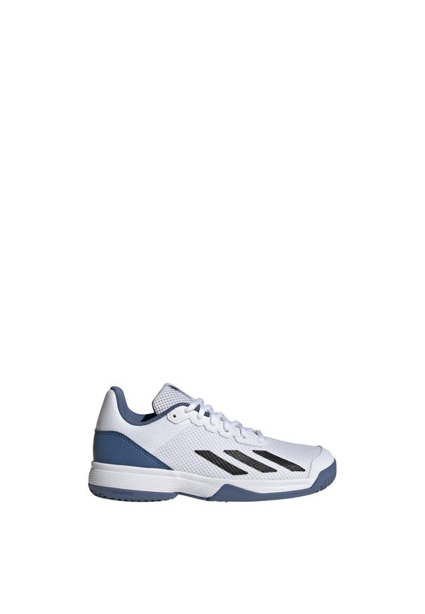 Buty do tenisa dla dorosłych Adidas Courtflash Tennis Shoes. Kolor: biały, wielokolorowy, niebieski, czarny. Materiał: materiał. Sport: tenis