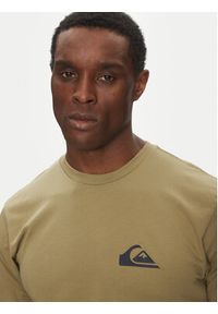 Quiksilver T-Shirt EQYZT08042 Khaki Regular Fit. Kolor: brązowy. Materiał: bawełna