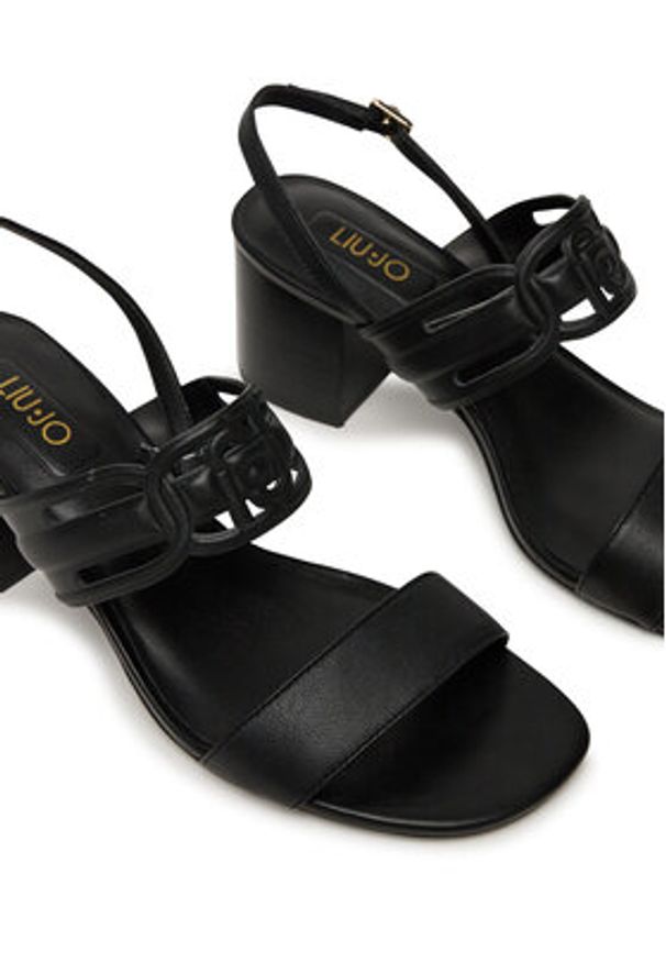 Liu Jo Sandały Sofi 02 SA5149 P0062 Czarny. Kolor: czarny. Materiał: skóra