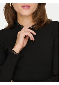 only - ONLY Bluzka Leslie 15277888 Czarny Regular Fit. Kolor: czarny. Materiał: bawełna #7