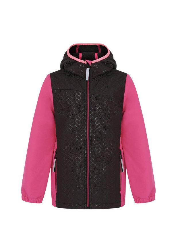 ZSPORT - Kurtka Dziecięca Loap Uranix Różowa Wodoodporna Rozmiar 112-116. Kolor: różowy, wielokolorowy, czarny