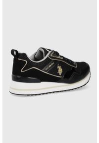 U.S. Polo Assn. sneakersy kolor czarny. Nosek buta: okrągły. Zapięcie: sznurówki. Kolor: czarny. Obcas: na platformie #2