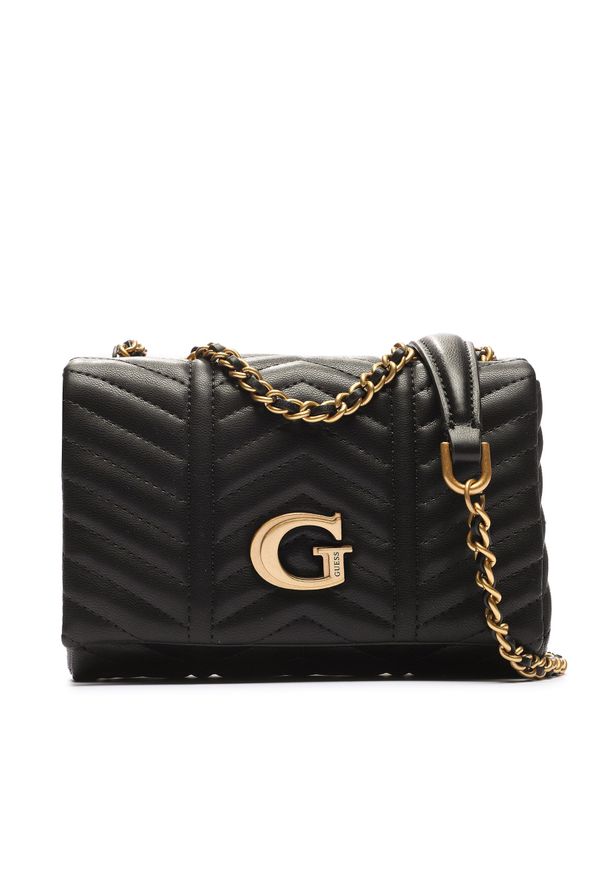 Torebka Guess HWQB89 76780 BLA. Kolor: czarny. Materiał: skórzane