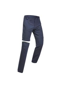 quechua - Spodnie turystyczne męskie Quechua MH150 2w1. Kolor: niebieski. Materiał: materiał, poliester. Sport: wspinaczka
