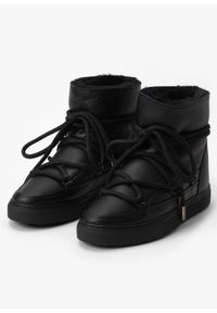 Inuikii - INUIKII FULL LEATHER Śniegowce damskie. Okazja: na co dzień, na spacer, do pracy. Kolor: czarny. Styl: casual #2