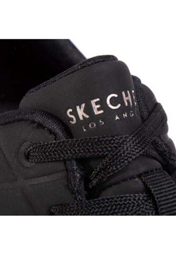 skechers - Skechers Sneakersy Uno-Stand On Air 73690/BBK Czarny. Kolor: czarny. Materiał: skóra