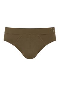 Sloggi Slipy 10215471 Khaki. Kolor: brązowy. Materiał: bawełna