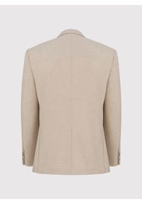 Pako Lorente - PAKO LORENTE – Beżowa marynarka męska bez podszewki. Okazja: na co dzień. Kolor: beżowy. Materiał: jeans. Wzór: gładki. Sezon: wiosna. Styl: casual #8