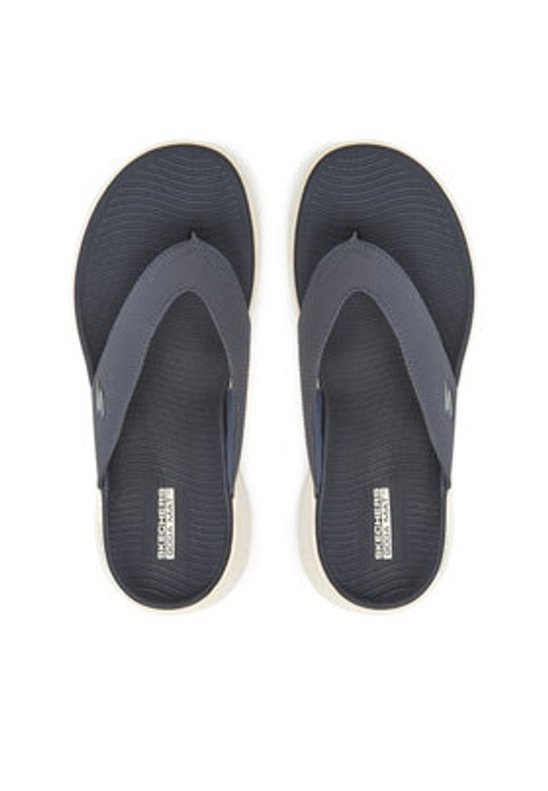 skechers - Skechers Japonki Go Walk Flex Sandal-Vallejo 229202/NVY Granatowy. Kolor: niebieski. Materiał: syntetyk
