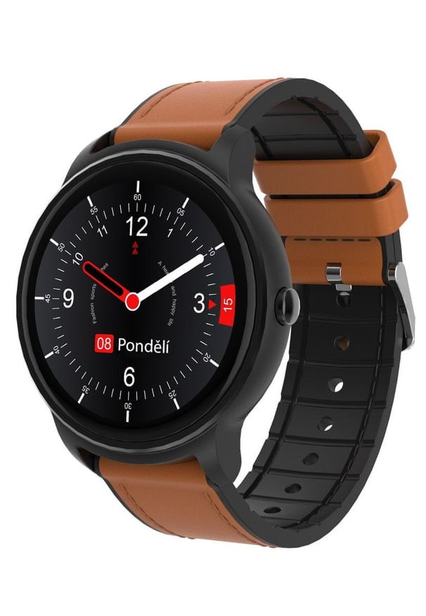 iGET FIT F60, Black. Rodzaj zegarka: smartwatch. Kolor: czarny. Styl: elegancki, klasyczny
