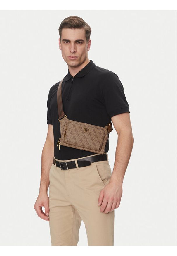 Guess Nerka MIlano HMMILO P5214 Brązowy. Kolor: brązowy. Materiał: skóra