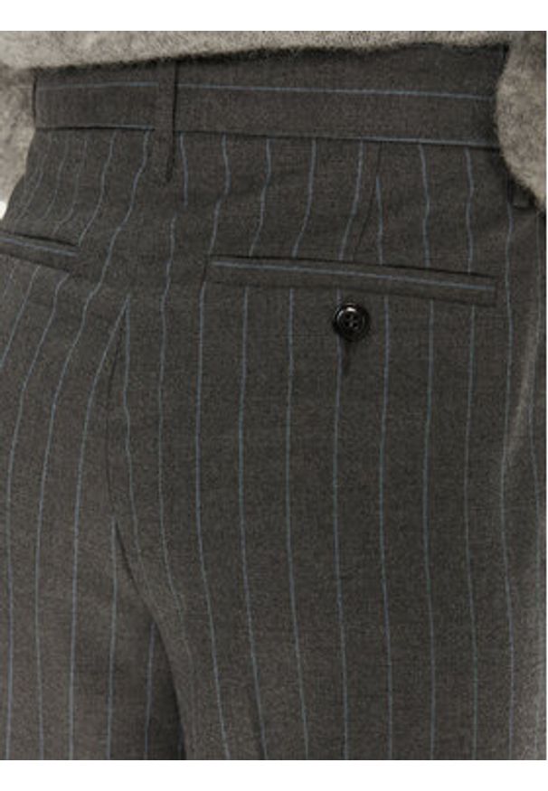 MAX&Co. Spodnie materiałowe 2426136064200 Szary Regular Fit. Kolor: szary. Materiał: wełna