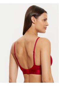 Calvin Klein Underwear Biustonosz braletka Lightly Lined Triangle 000QF7994E Bordowy. Kolor: czerwony. Materiał: syntetyk, bawełna #5