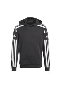 Adidas - Bluza piłkarska dla dzieci adidas Squadra 21 Hoody Youth. Typ kołnierza: kaptur. Kolor: czarny, wielokolorowy, biały. Sport: piłka nożna