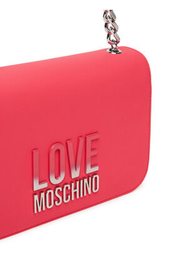 Love Moschino - LOVE MOSCHINO Torebka JC4254PP0MKD0615 Różowy. Kolor: różowy. Materiał: skórzane