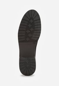 Renee - Czarne Eleganckie Mokasyny z Ekozamszu Wiallara. Okazja: na co dzień. Kolor: czarny. Wzór: gładki. Obcas: na obcasie. Styl: elegancki. Wysokość obcasa: niski #8