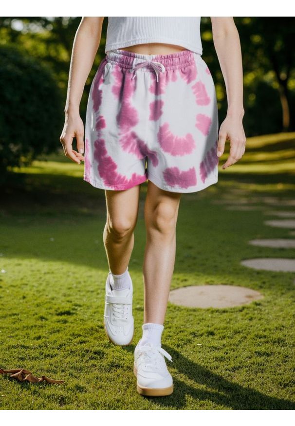 Sinsay - Szorty tie dye - wielobarwny