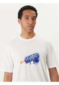 Hugo - HUGO T-Shirt 50560049 Biały Regular Fit. Kolor: biały. Materiał: bawełna #2