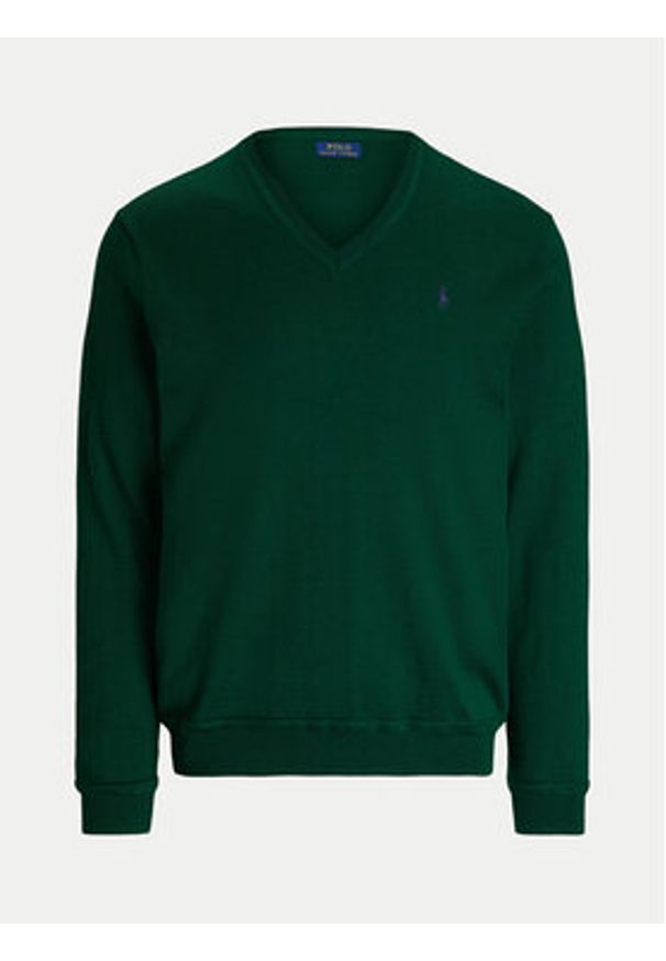 Polo Ralph Lauren Sweter 710876338013 Zielony Regular Fit. Typ kołnierza: polo. Kolor: zielony. Materiał: syntetyk, wełna