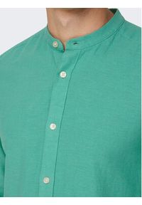 Only & Sons Koszula Caiden 22019173 Zielony Slim Fit. Kolor: zielony. Materiał: bawełna #5