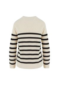 Urban Classics - Sweter Damski W Paski Prążkowana. Kolor: czarny, biały, wielokolorowy. Materiał: prążkowany. Wzór: paski