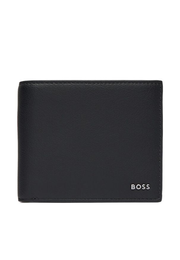 BOSS Portfel Jace 50568412 Czarny. Kolor: czarny. Materiał: skóra
