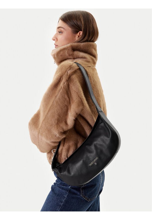 Patrizia Pepe Torebka 8B0274 L164 K103 Czarny. Kolor: czarny. Materiał: skórzane