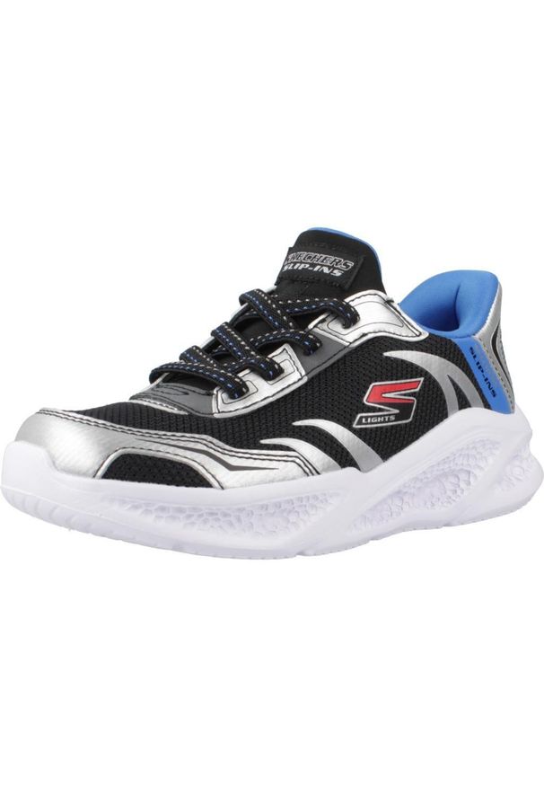skechers - Buty SKECHERS METEOR-LIGHTS Czarny. Okazja: na co dzień. Kolor: czarny. Materiał: materiał