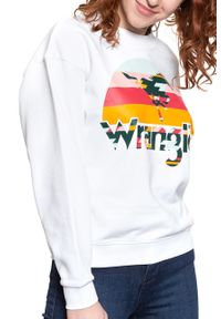 Wrangler - BLUZA WRANGLER 80´S RETRO SWEAT WHITE W6N0HO989 112130773. Styl: retro #5
